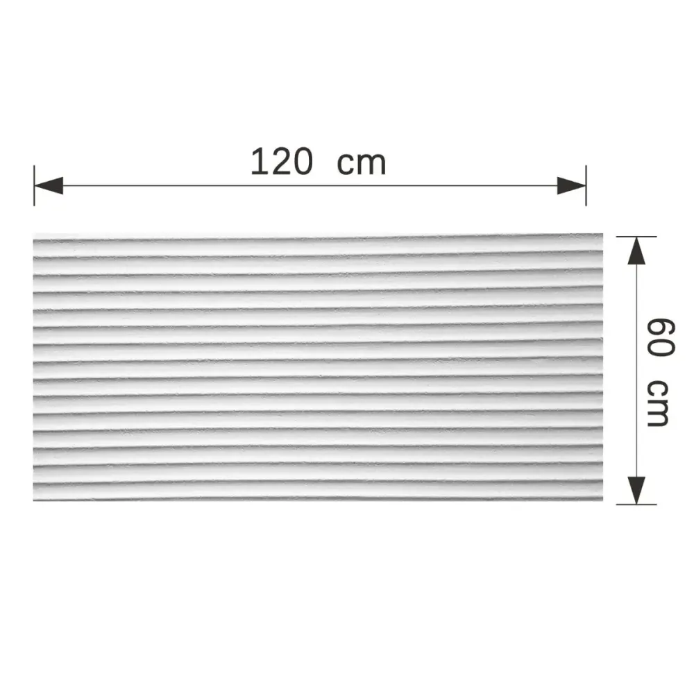 Set 10 panouri decorative din praf de piatra, Naimeed D7359, flexibile, ignifuge, strat protector ceramic, rezistente la r...