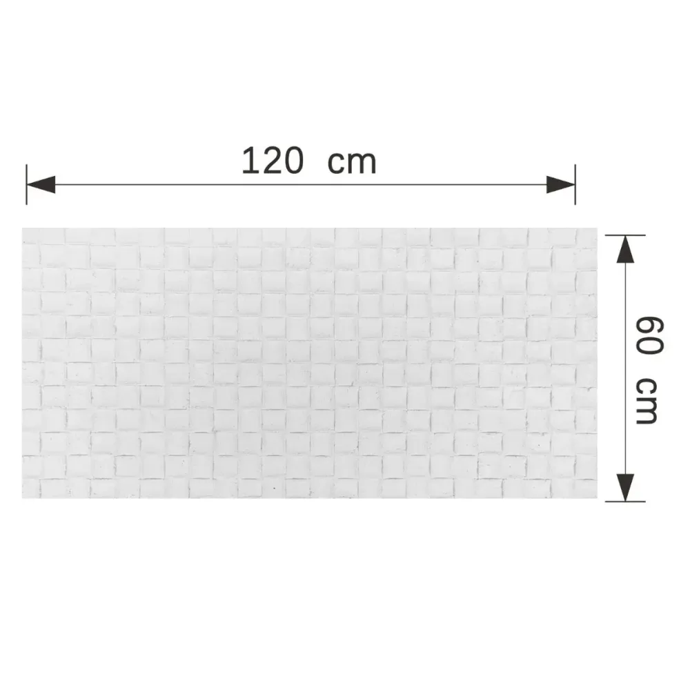 Set 9 panouri decorative din praf de piatra, Naimeed D7339, flexibile, ignifuge, strat protector ceramic, rezistente la ra...