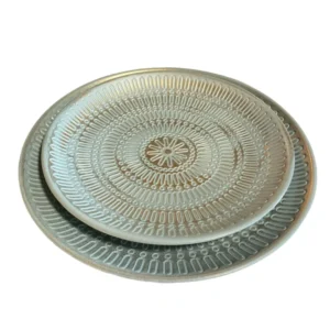 Set 2 platouri Mandala turcoaz