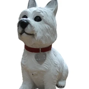 Statueta catel cu senzor de miscare, 40 cm inaltime