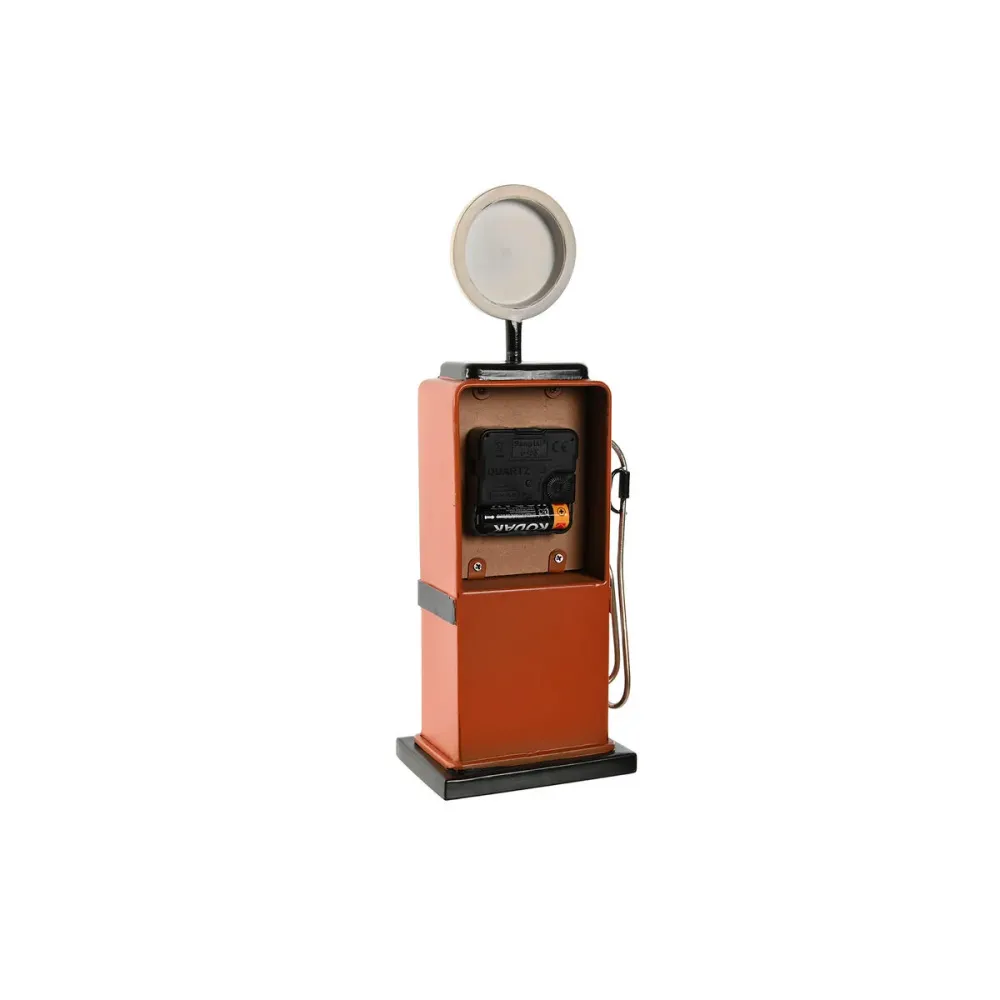 Stolní hodiny Home ESPRIT Albastru Portocaliu Metal Geam Vintage 12 x 7,5 x 32 cm (2 Unități)