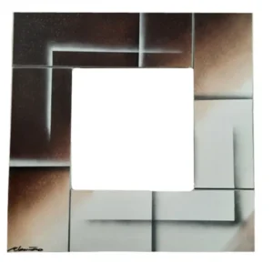 Tablou pictat manual Imperium 80x80 cm