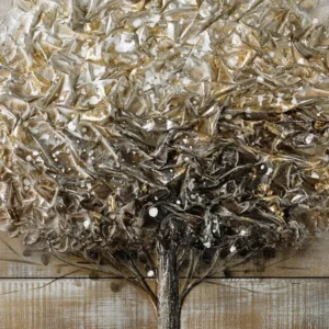 Tablou Renia 3D din lemn, 80x80 cm