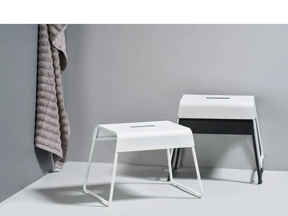 Taburet -Stool - alb
