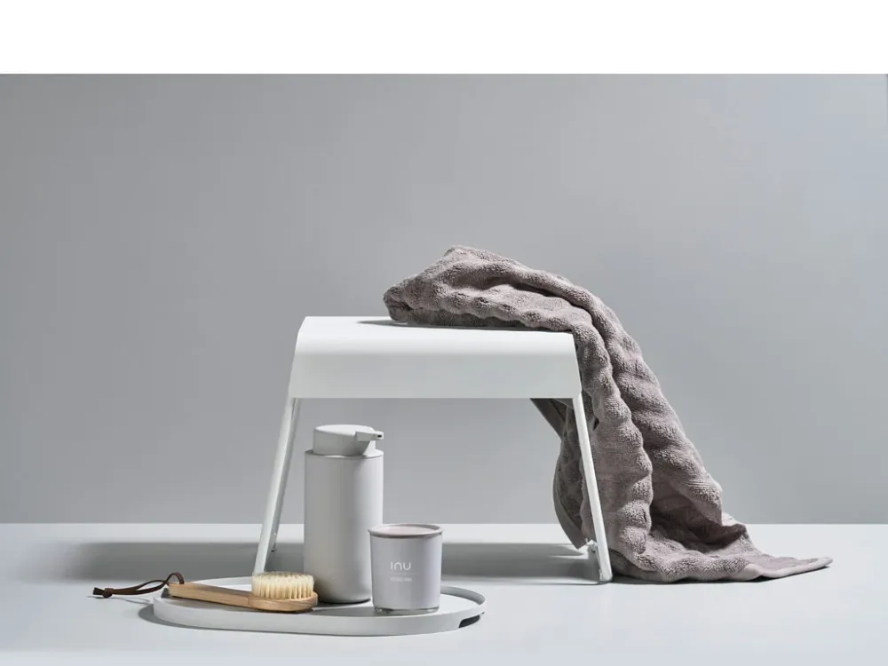 Taburet -Stool - alb