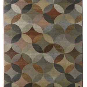 Traversă cu model abstract, tesatura cu fire scurte, multicolor 60x90 cm