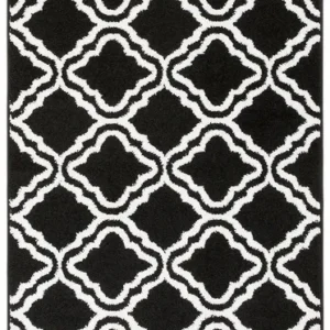 Traversa Debora My Home cu model geometric negru-alb 67x230 cm