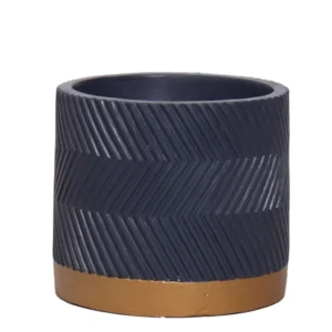 Vas decorativ din ceramica Beton Antraciet Matte D12