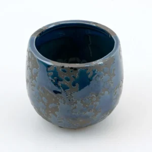 Vas decorativ din ceramica Jemen Blue D8