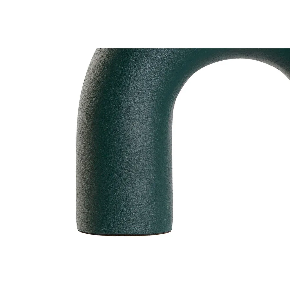 Vază Home ESPRIT Verde Aluminiu 19 x 5 x 17 cm (2 Unități)