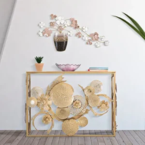 Consola Mauro Ferretti Glam Univers 114X40,5X80 cm, Auriu