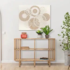 Consola Mauro Ferretti Panama 3 Shelves 120X37,5X80 cm, Maro