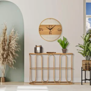Consola Mauro Ferretti Samui 110X32X77 cm, Natural