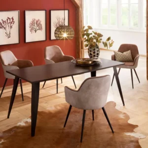 Masă Parest , culoare nuc, cu design minimalist 160x90 cm