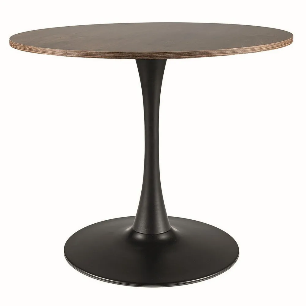 Masa AMADEO II, nuc/negru mat, 90x76 cm