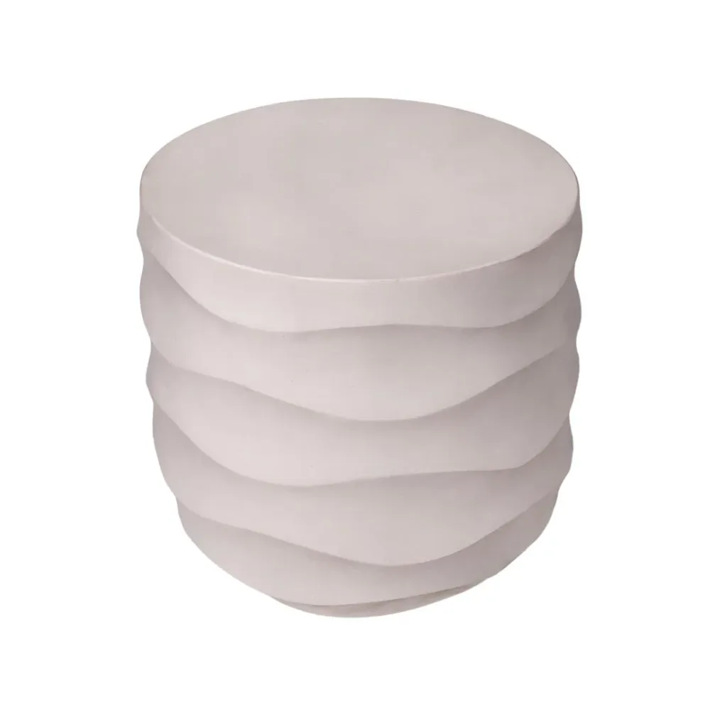 Masa de cafea alba din terazzo Onda