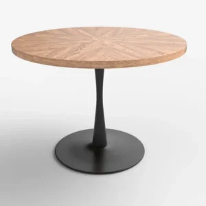 Masa CARMELO, nuc/negru, 100x75 cm