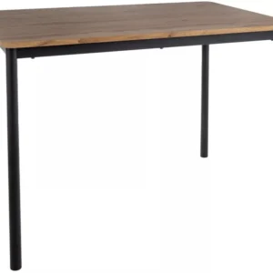 Masa CITY, stejar artisan/negru, 150x75x77 cm