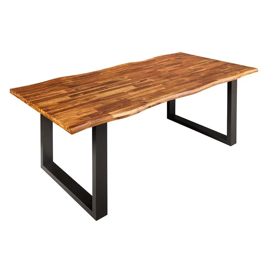 Masa dining maro din lemn 160 cm Oiled Genesis