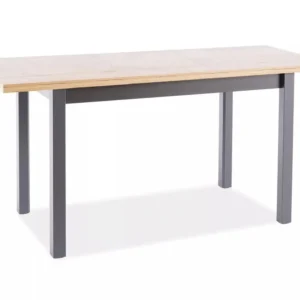 Masa extensibila ADAM, stejar artisan/negru, PAL laminat, 100/140x60x75 cm