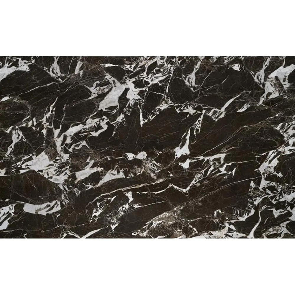 Masa extensibila HILARIO, negru, ceramica/metal, 180/260x90x75 cm