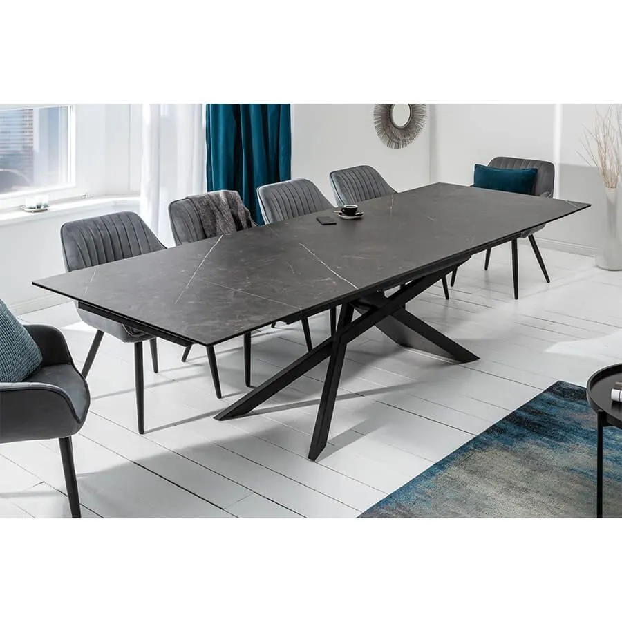 Masa extensibila neagra 180-220-260 Euphoria Invicta Interior