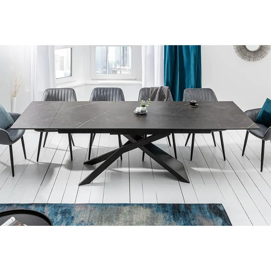 Masa extensibila neagra 180-220-260 Euphoria Invicta Interior