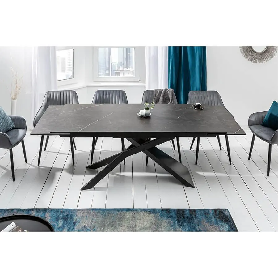 Masa extensibila neagra 180-220-260 Euphoria Invicta Interior