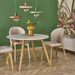 Masa extensibila RUBEN, casmir/stejar, PAL, 102/142x102x73 cm