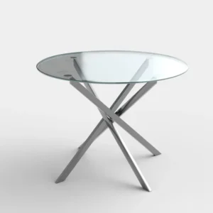 Masa living rotunda din sticla Raymond, Ø100XH73 CM