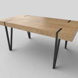 Masa metal si lemn Yohann, 170X90X76 CM