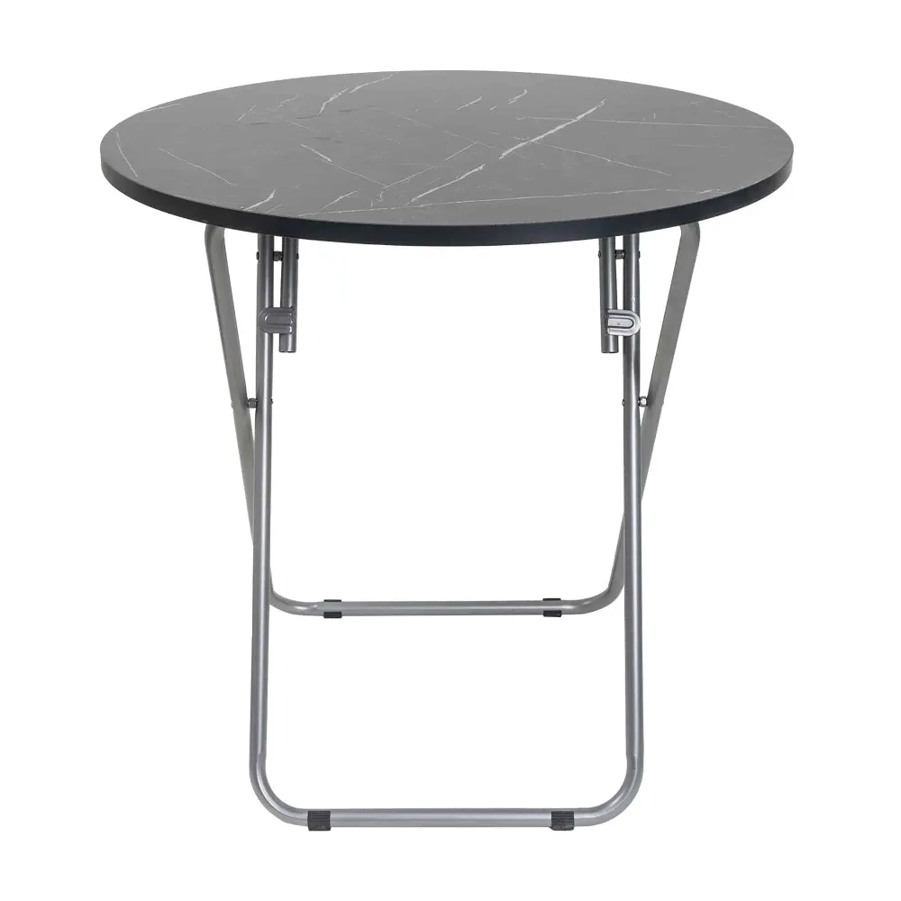 Masa plianta rotunda cu blat mdf, dimensiuni 70x70cm, negru/ ZLN 6937