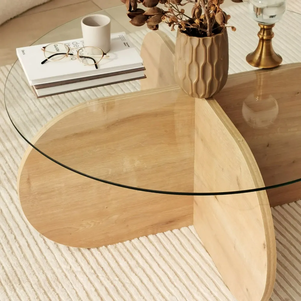 Masuta de Cafea Asi Home Bubble - Sapphire Oak, Stejar, 75 x35 x75cm
