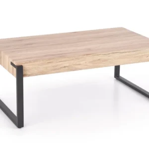 Masuta cafea CAPRI, stejar San Remo/negru, 110x64x42 cm