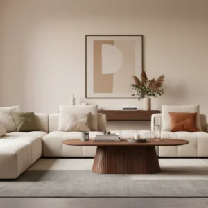 Masuta cafea GISELA, nuc, 120x60x46 cm