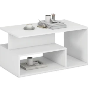 Masuta cafea IVA, alb, PAL laminat, 90x51x43 cm