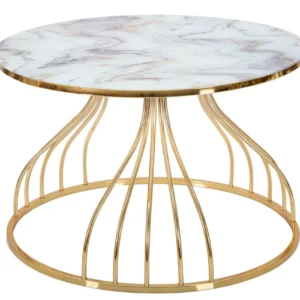 Masuta Cafea Mauro Ferretti Cobra Ø 70X45 cm, Auriu/ Multicolor
