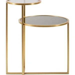 Masuta Cafea Mauro Ferretti 2 Levels 50X40X60,5 cm, Auriu