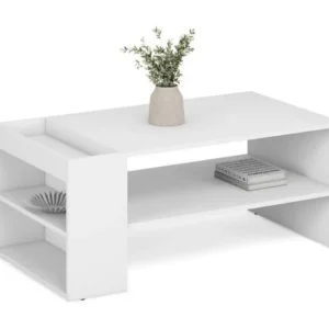 Masuta cafea MURCIA, alb, PAL laminat, 100x55x42 cm