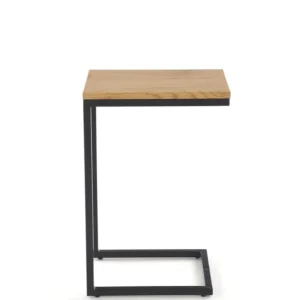 Masuta cafea NISA, negru/stejar auriu, 40x30x60 cm