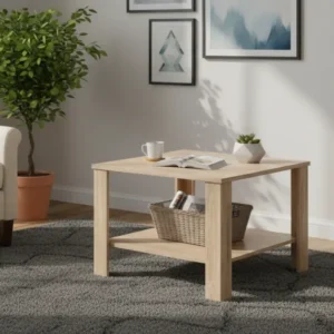 Masuta cafea ODETTE, stejar sonoma, PAL, 68x68x48 cm