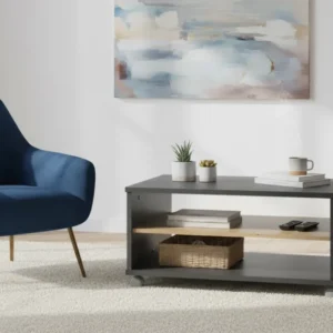 Masuta cafea RIOMA NEW TYP 32, gri grafit/stejar artisan, DTD laminat, 90x60x45 cm