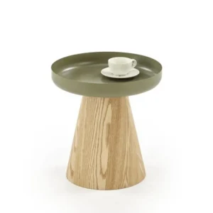 Masuta GINA, verde/stejar, 40x42 cm