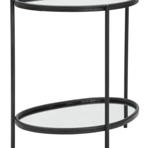 Masuta Laterala Mauro Ferretti Maycos 53,3X36,8X58,4 cm, Negru