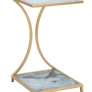 Masuta Mauro Ferretti Glam Level 40X35X60 cm, Auriu/Multicolor