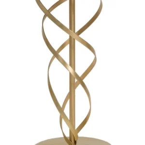 Masuta Mauro Ferretti Glam Spiral Ø 38X61,5 cm, Auriu/Multicolor