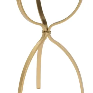 Masuta Mauro Ferretti Glam Tridh Ø 32,5X55 cm, Auriu/Multicolor