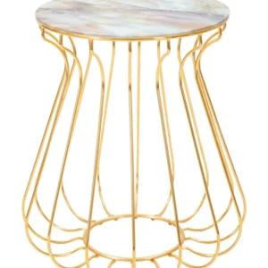 Masuta Mauro Ferretti Lale Ø 48X52 cm, Auriu/Multicolor