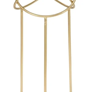 Masuta Mauro Ferretti Ring Ø 40X80 cm, Negru/Auriu