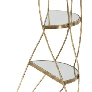 Masuta Mauro Ferretti Twisty Ø 38X86 cm, Auriu